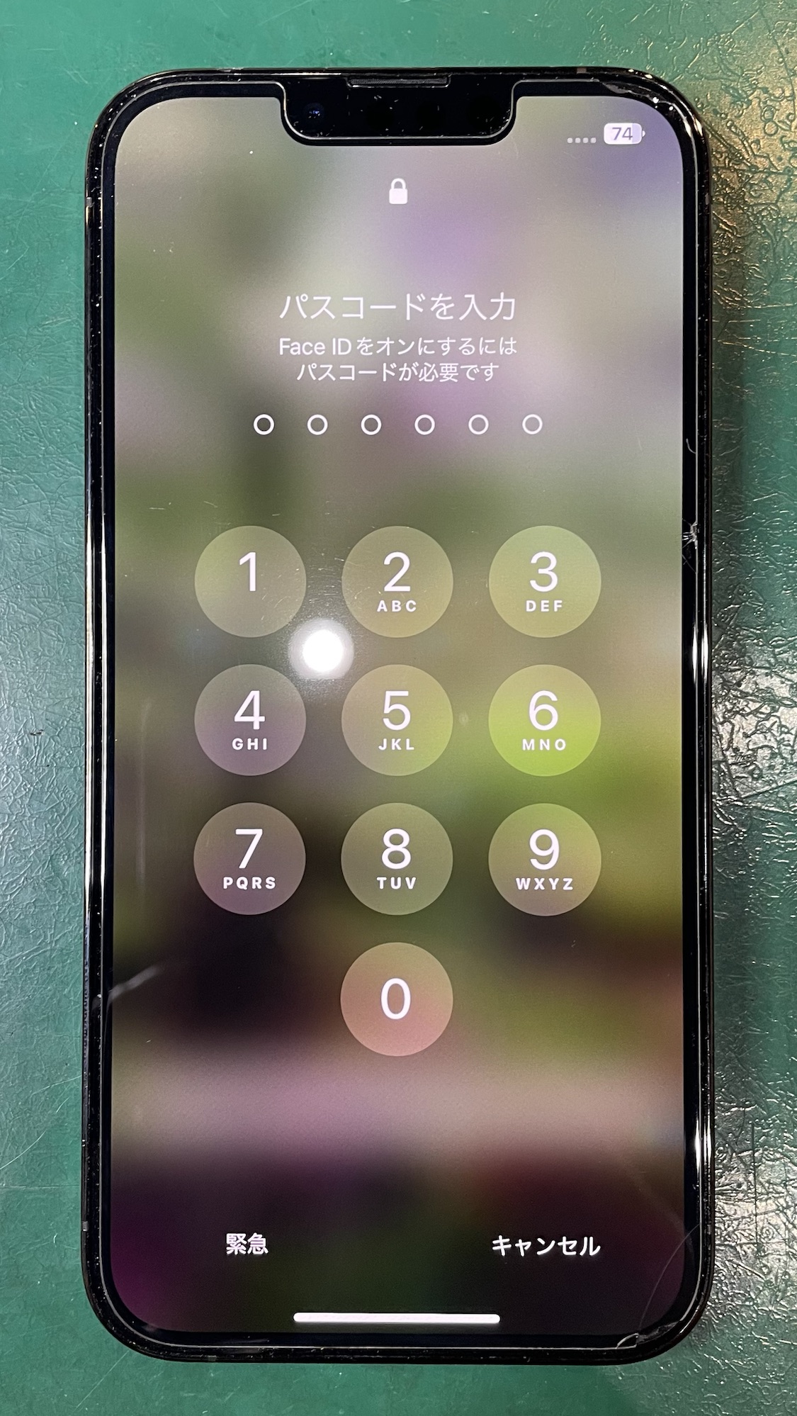 液晶が故障したiPhone13Pro